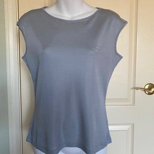 Krizia Jeans silvery-gray  sleeveless top